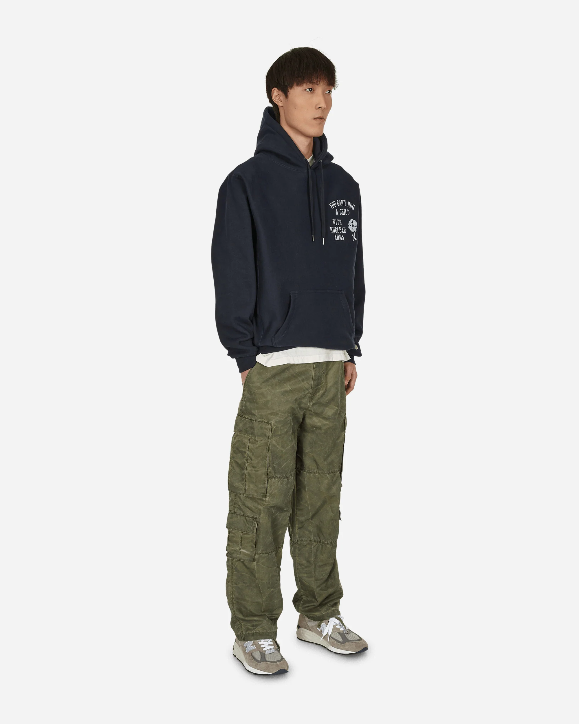 Nuclear Arms Hooded Sweatshirt Blue - Image 4